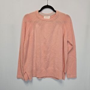 NWT Derek Rose London 100% Cashmere Sweater Daphne Relaxed Crewneck, sz S